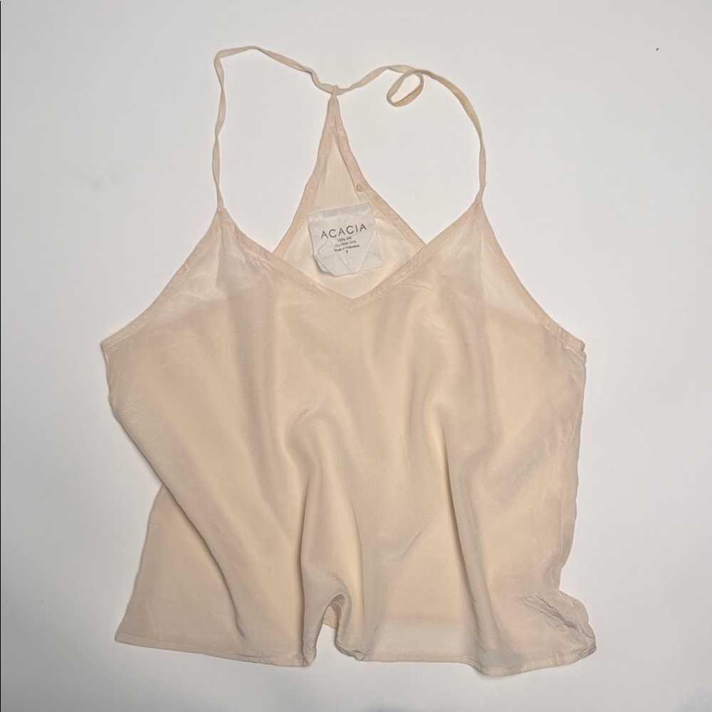 Acacia Swimwear SILK Cream Tank Top